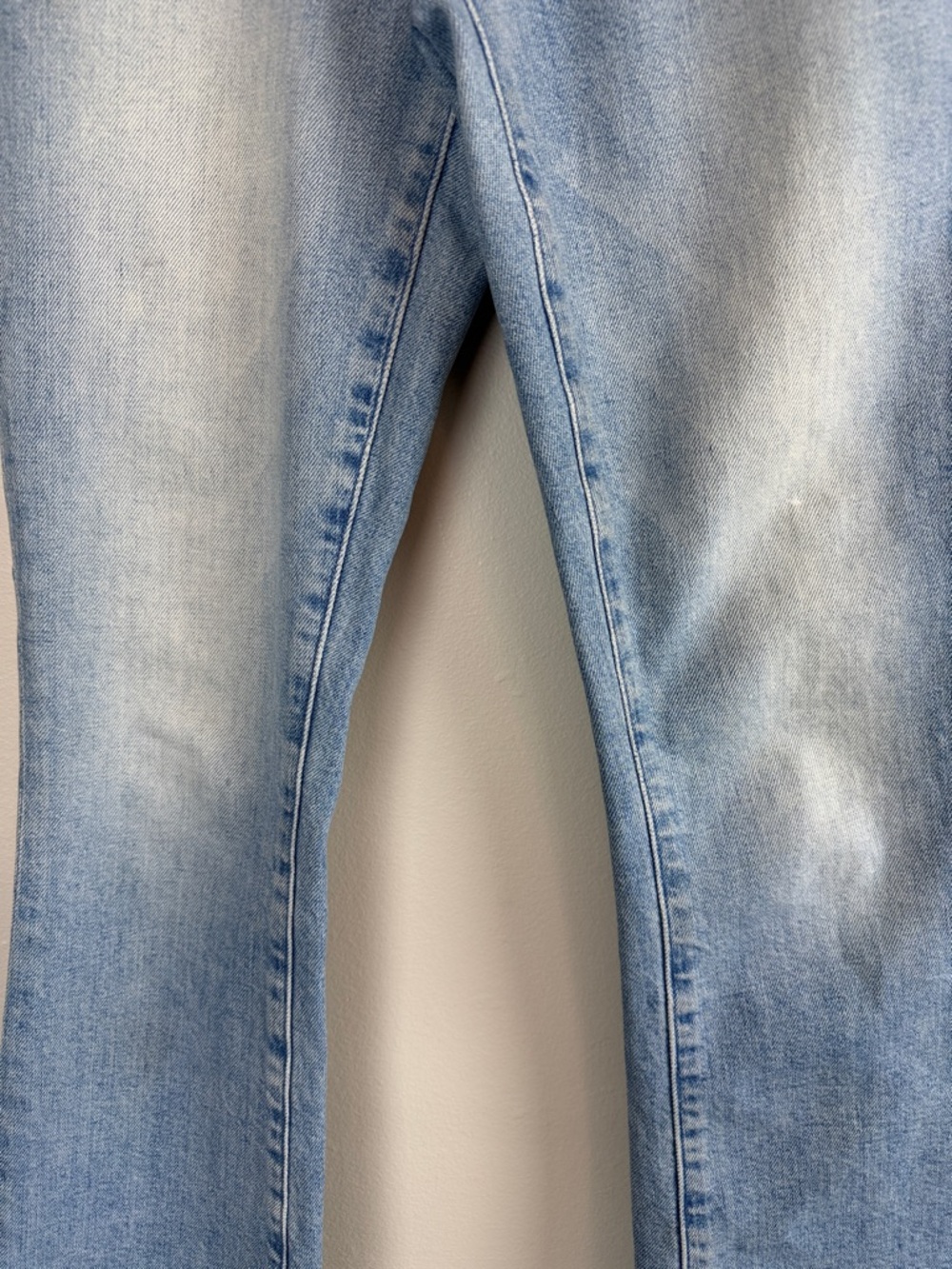 MOTHER The Insider High Rise Crop Step Fray Bootcut Jeans 24 “Out of the Blue” - Picture 7 of 16